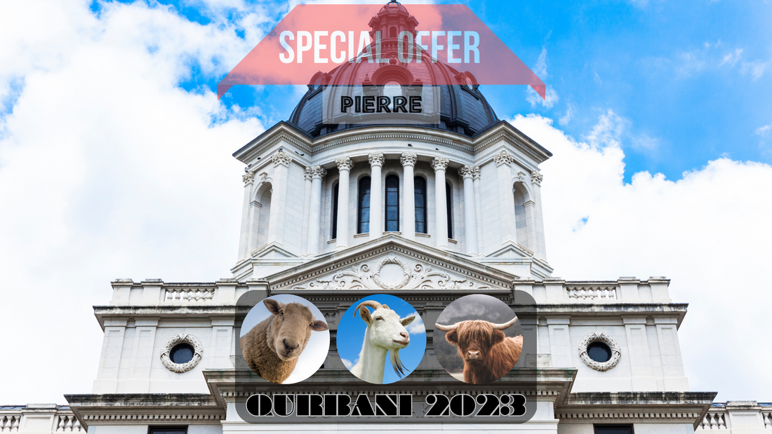 Online Qurbani 2023 services in Pierre south Dakota. USA